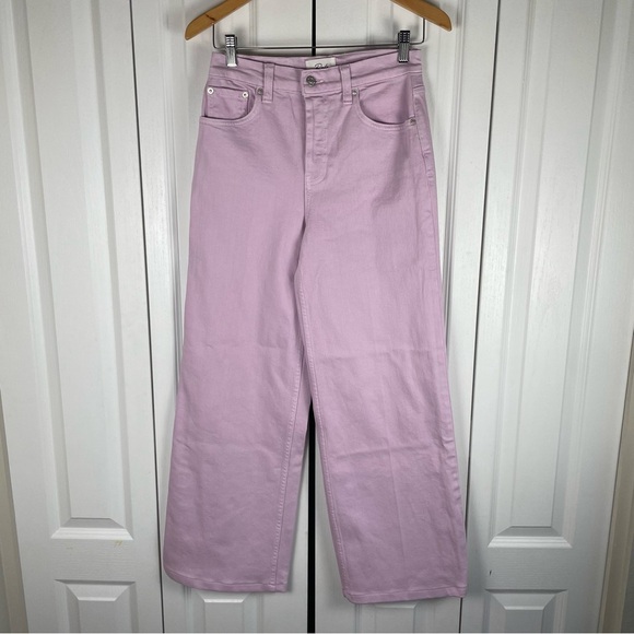 Rails Denim - Rails Denim The Getty High Rise Wide Leg Jeans Women’s 26 Lilac Luxury Designer